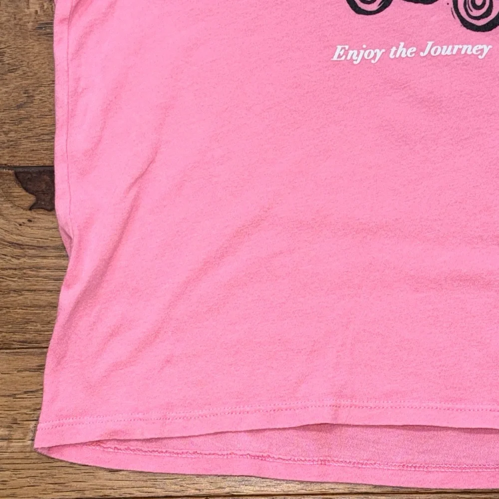 Old Navy Girls Short Sleeve Graphic Shirt Living My Best Life - Size L|G (10-12)